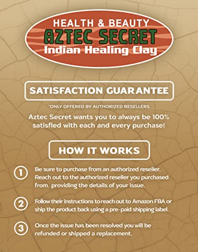 Aztec Secret – Indian Healing Clay 2 lb – Deep Pore Cleansing Facial & Body Mask – The Original 100% Natural Calcium Bentonite Clay