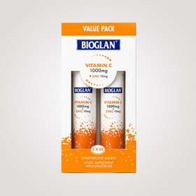 Bioglan Vitamin C 1000mg + Zinc Effervescent Value Pack - 40 Tablets