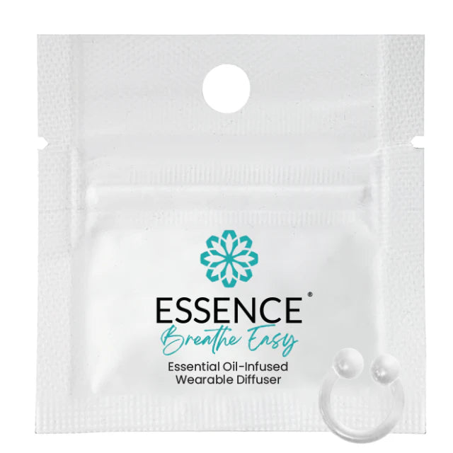 Essence Breathe Easy essential oil-infused wearable diffuser packaging on a white background