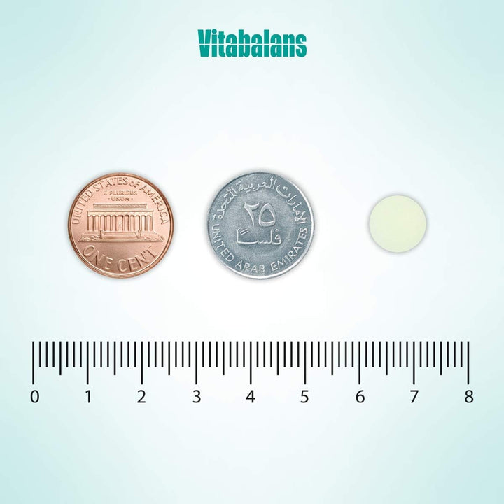 Vitabalans C-Max Strong, Vitamin C Tablet, 500mg 100 Tablets - Tablet Measurement
