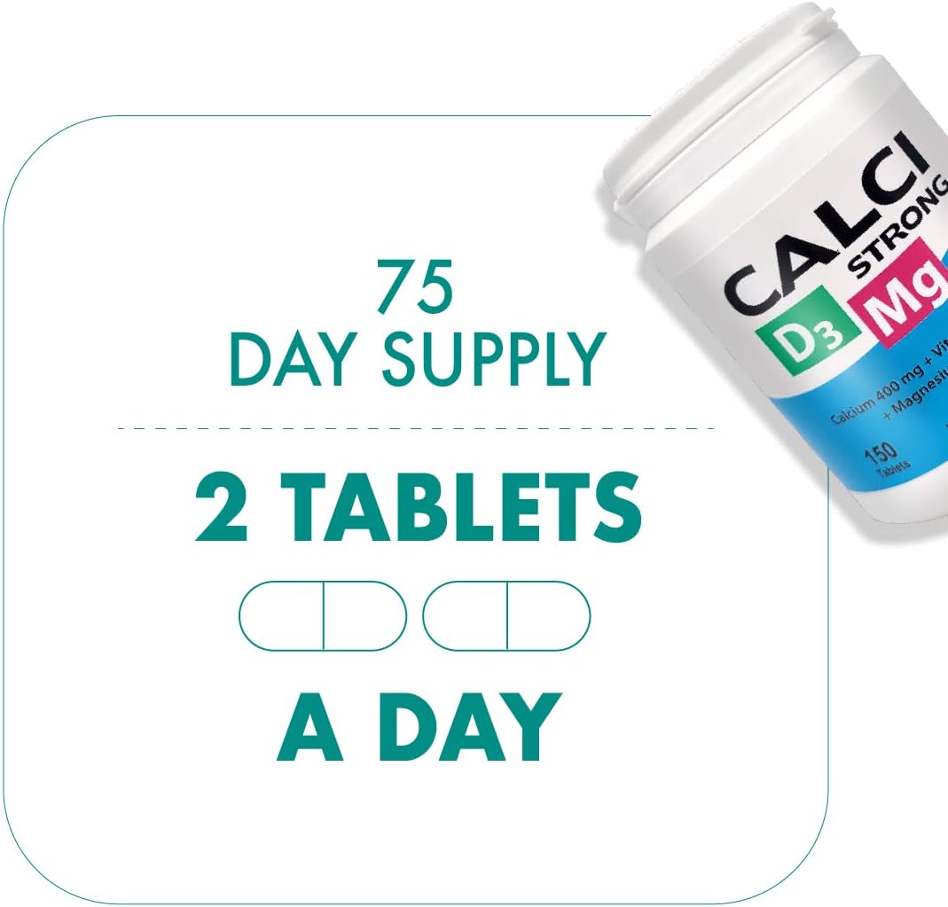 Vitabalans Calci Strong Vitamin D3 150 Tablets - 75 Days Supply