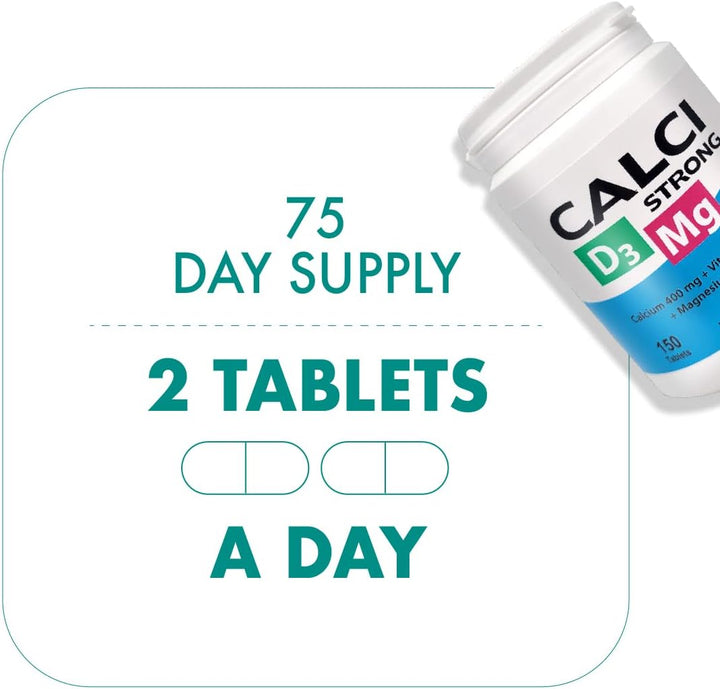 Vitabalans Calci Strong Vitamin D3 150 Tablets - 75 Days Supply