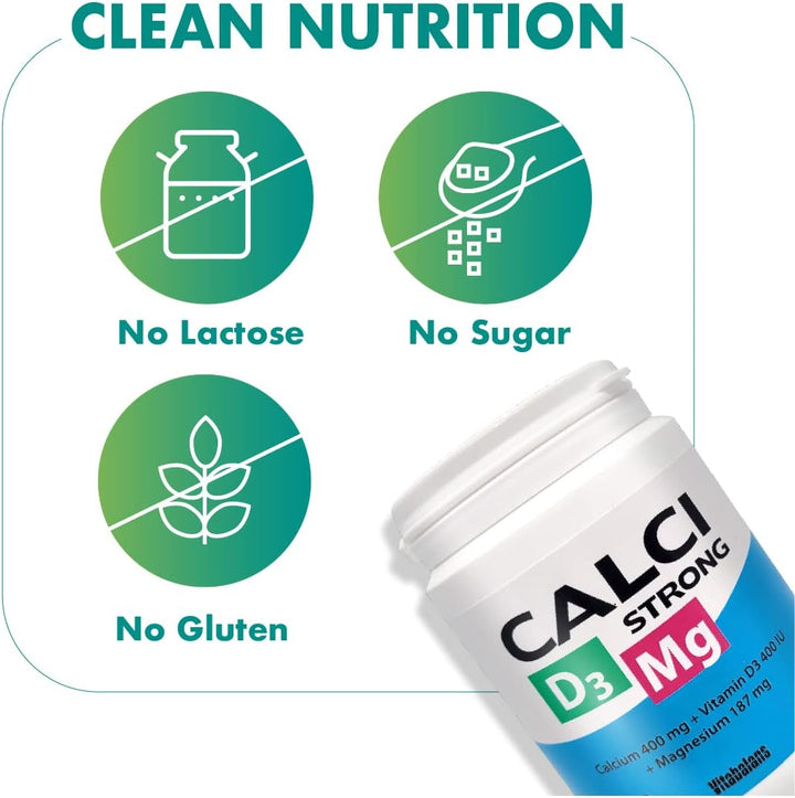 Vitabalans Calci Strong Vitamin D3 150 Tablets - No Sugar