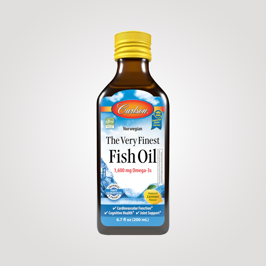 Carlson The Very Finest Fish Oil 1600mg Omega-3s Natural Lemon - 200ml