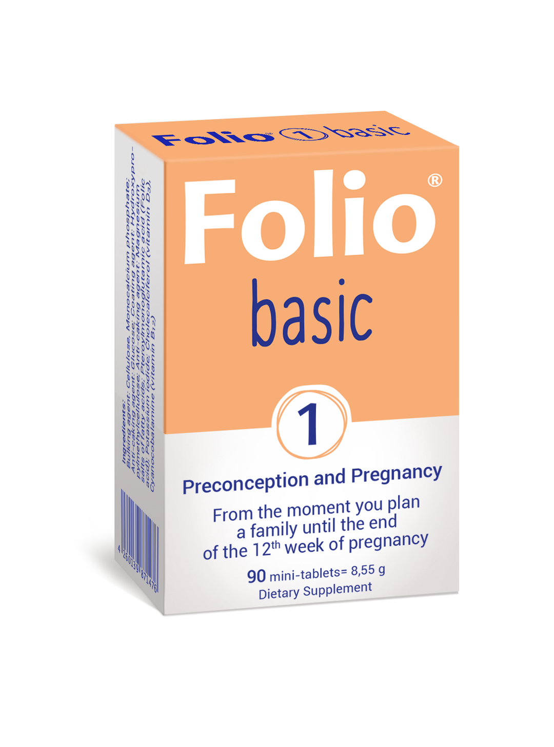 Folio 1 Basic Preconception and Pregnancy Supplement 90 Mini Tablets