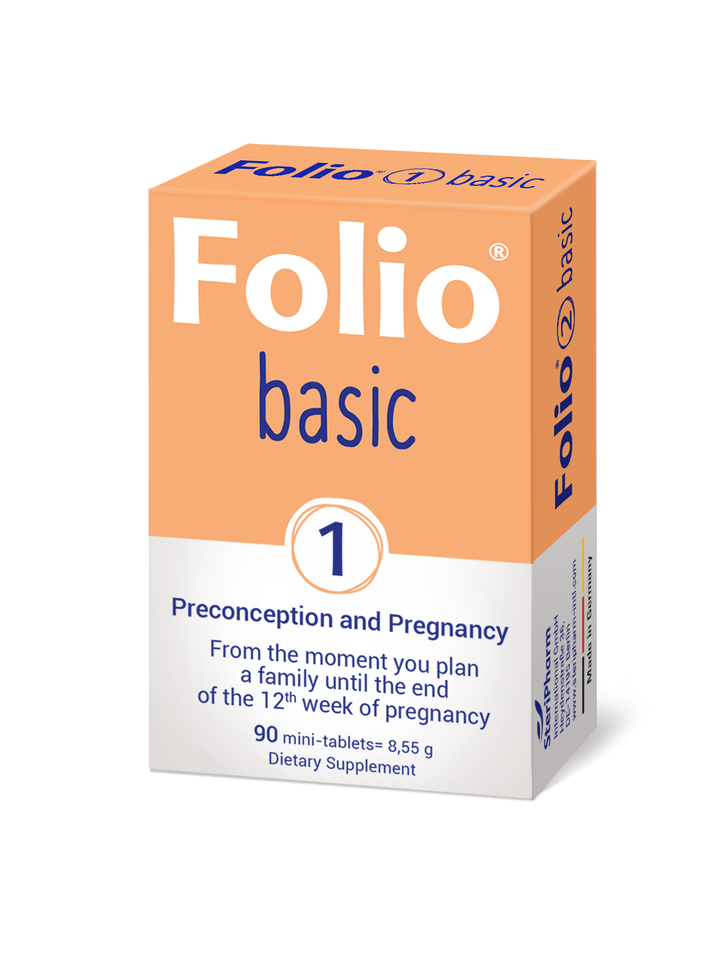 Folio 1 Basic Preconception and Pregnancy Supplement 90 Mini Tablets