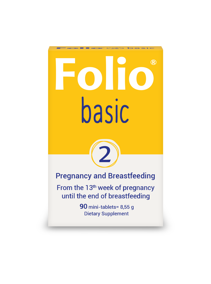 Folio 2 Basic Pregnancy and Breastfeeding Supplement 90 Mini Tablets