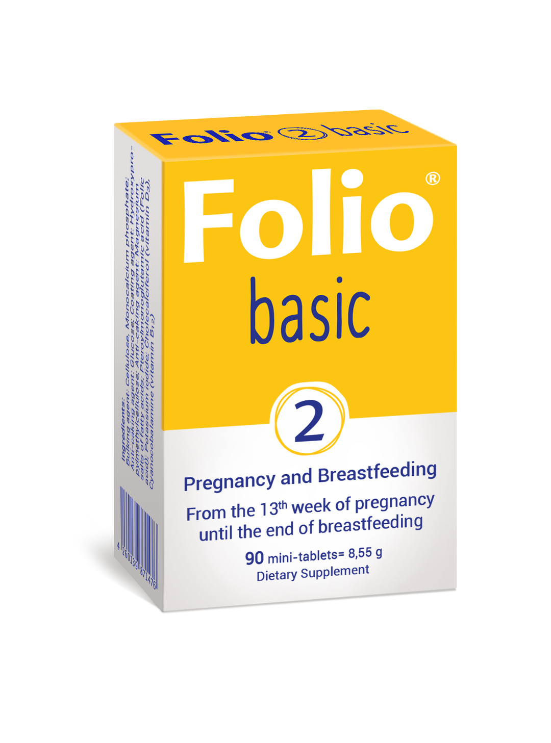 Folio 2 Basic Pregnancy and Breastfeeding Supplement 90 Mini Tablets