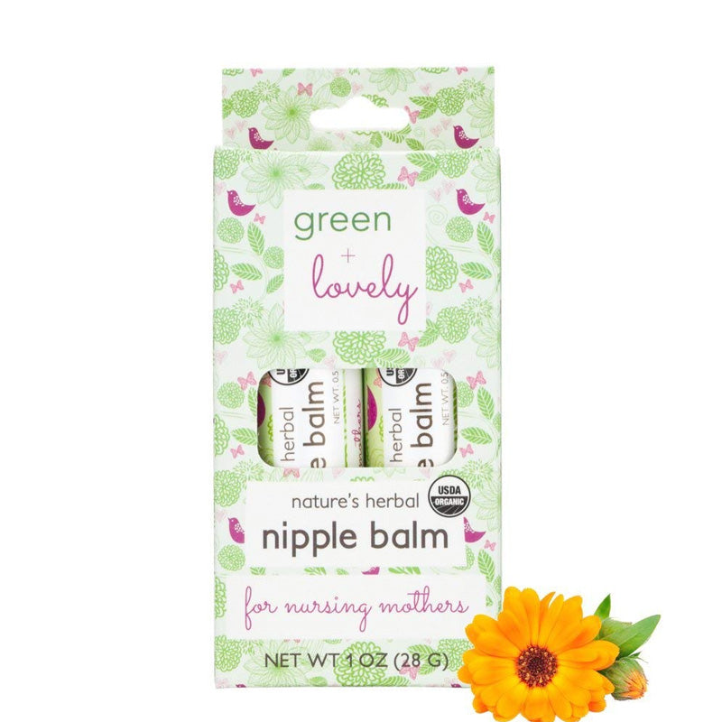 Green and Lovely Nature's Herbal Nursing Nipple Balm 28g - For Nursing Mothers