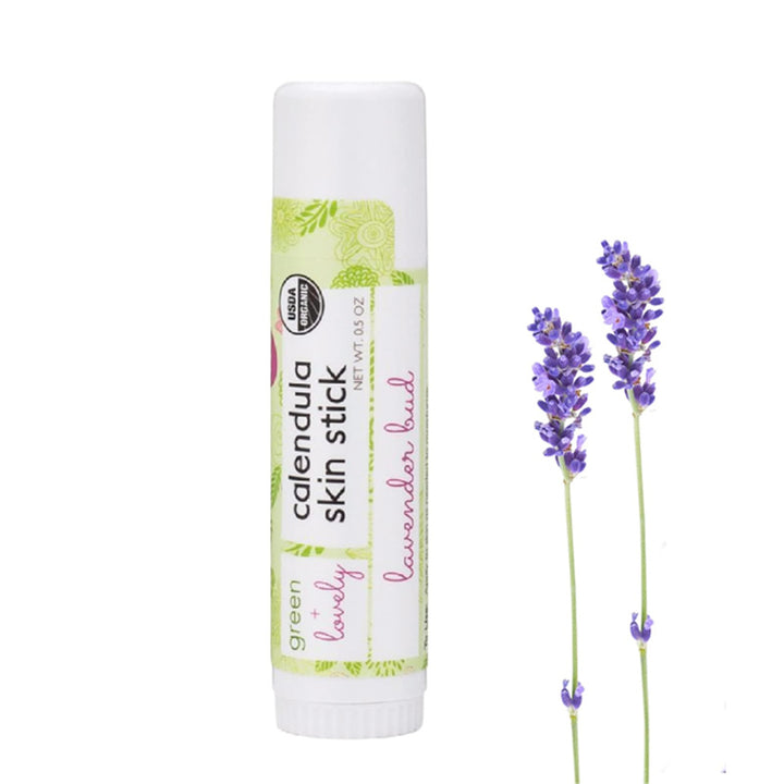 Green and Lovely Lavender Bud Organic Skin Stick, Portable Lotion 14g - Main Image