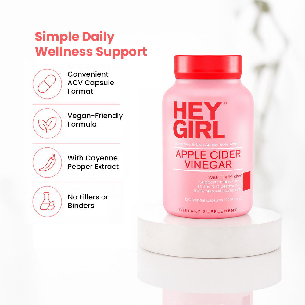 Hey Girl Apple Cider Vinegar - 120 Capsules