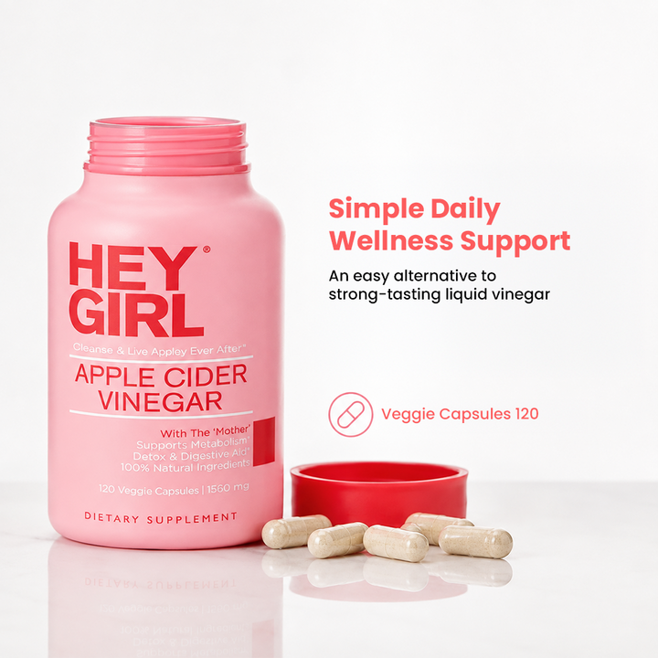 Hey Girl Apple Cider Vinegar - 120 Capsules