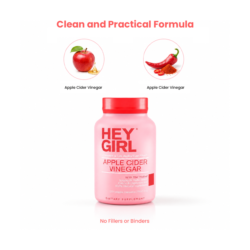 Hey Girl Apple Cider Vinegar - 120 Capsules