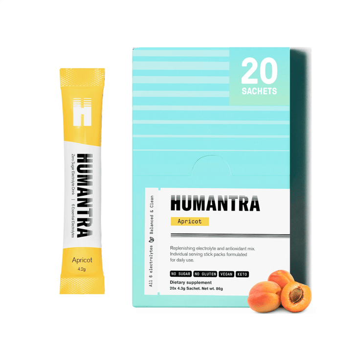 Humantra Electrolyte Powder – Apricot | 20 Sachets
