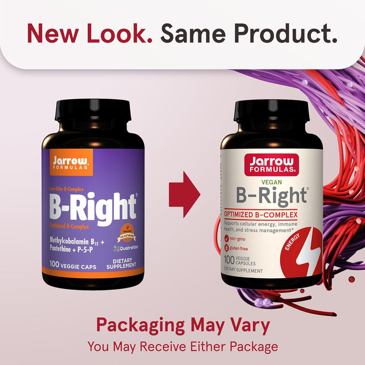 Jarrow Formulas B-Right Capsules 100 Capsules - New Look Same Product