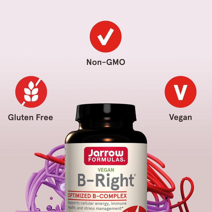 Jarrow Formulas B-Right Capsules 100 Capsules - Suitable For Vegans