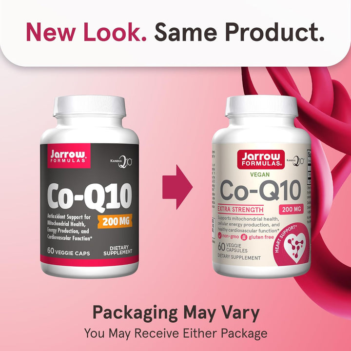 Jarrow Formulas Co-Q10 60 Capsules - New Look Same Product