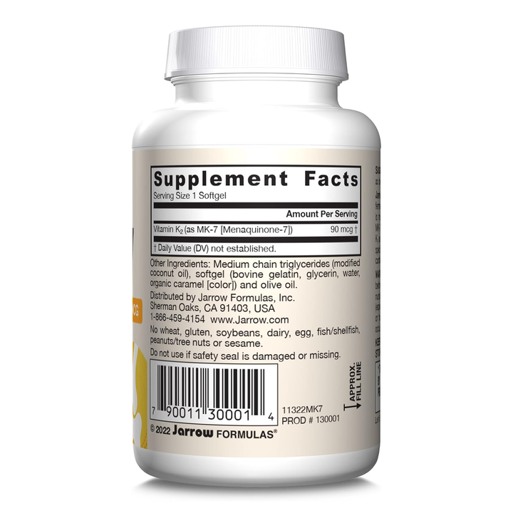 Jarrow Formulas MK-7 60 Softgels - No Egg No Peanuts