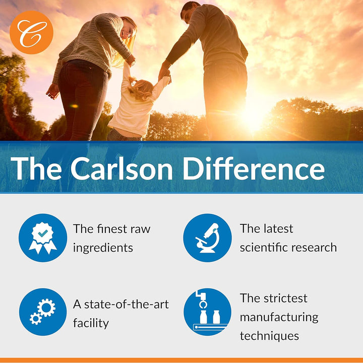 Carlson Kid's Chewable Vitamin C 60 Tablets - The Finest Raw Ingredients
