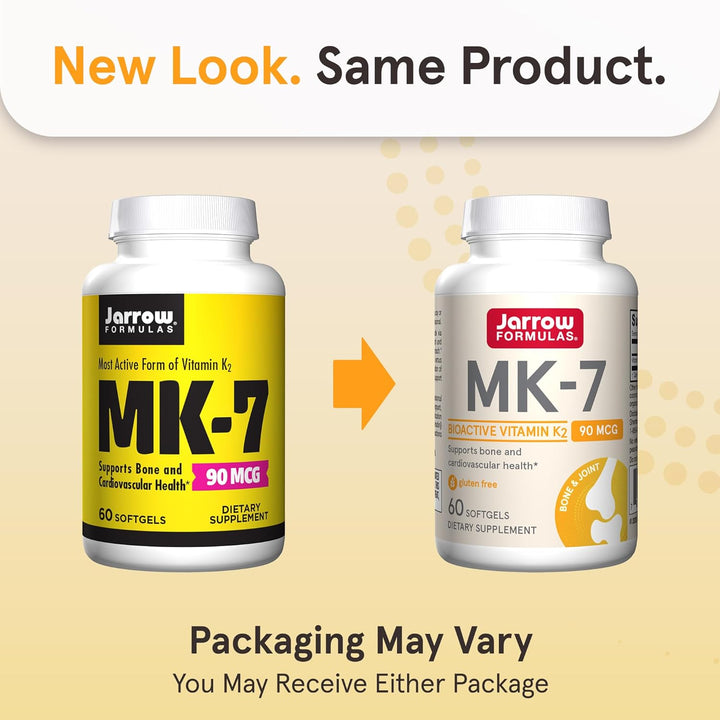 Jarrow Formulas MK-7 60 Softgels - New Look Same Product