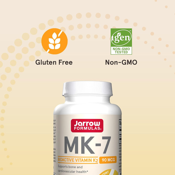 Jarrow Formulas MK-7 60 Softgels - Gluten Free Non-GMO