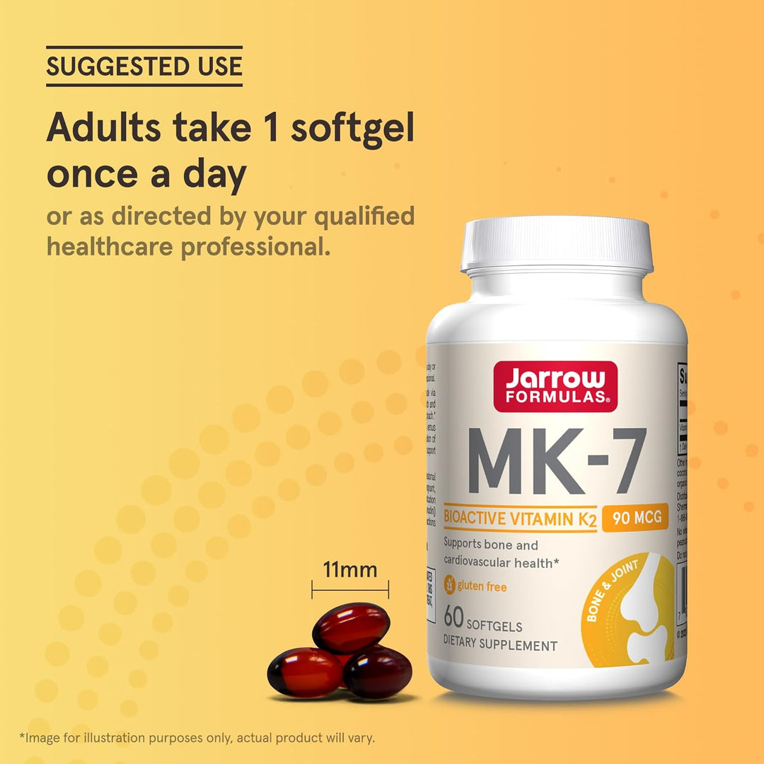 Jarrow Formulas MK-7 60 Softgels - Adults Take 1 Softgel Once A Day