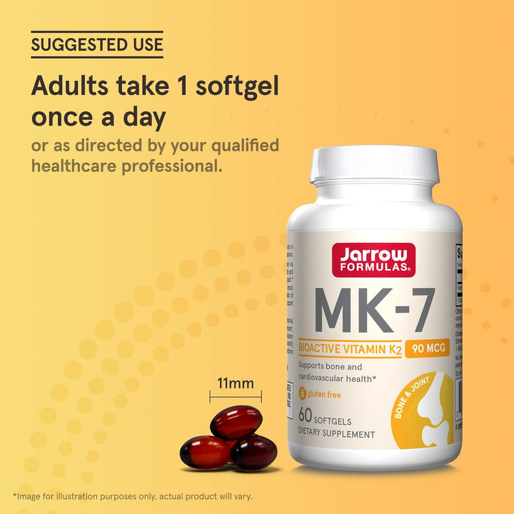 Jarrow Formulas MK-7 60 Softgels - Adults Take 1 Softgel Once A Day