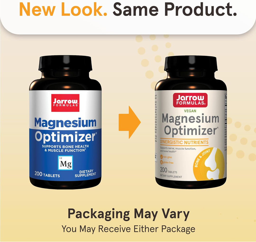 Jarrow Formulas Magnesium Optimizer 200 Tablets - New Look Same Product
