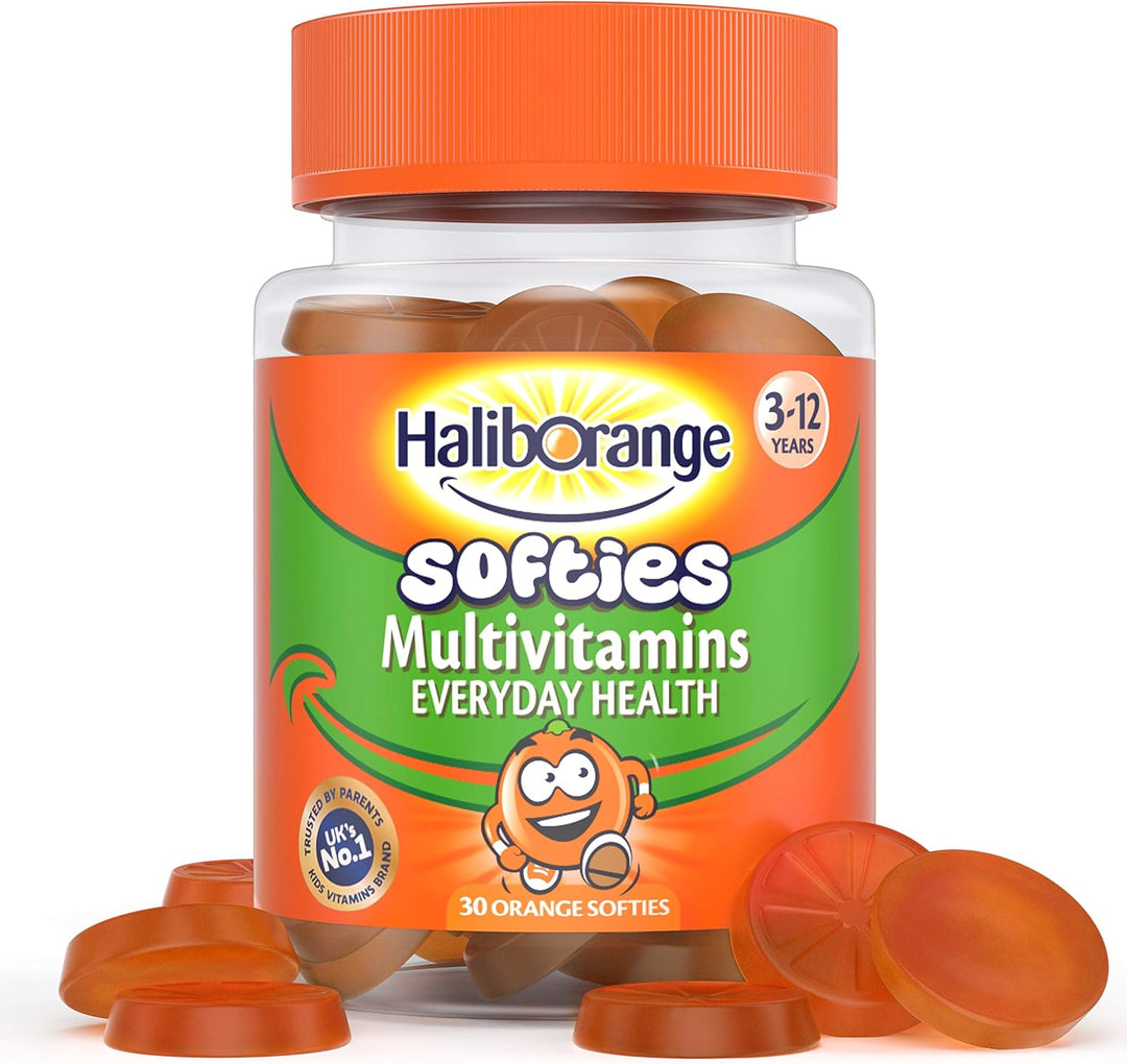 Haliborange Multivitamins, Orange Flavour 30 Softies - For 3 to 12 Years Old