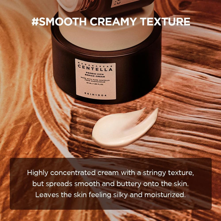 SKIN1004 Madagascar Centella Probio-Cica Enrich Cream 50ml - Smooth Creamy Texture