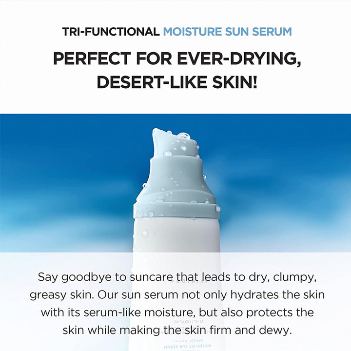 SKIN1004 Centella Madagascar Hyalu-CICA Water-fit Sun Serum 50ml - Firm Skin And Dewy