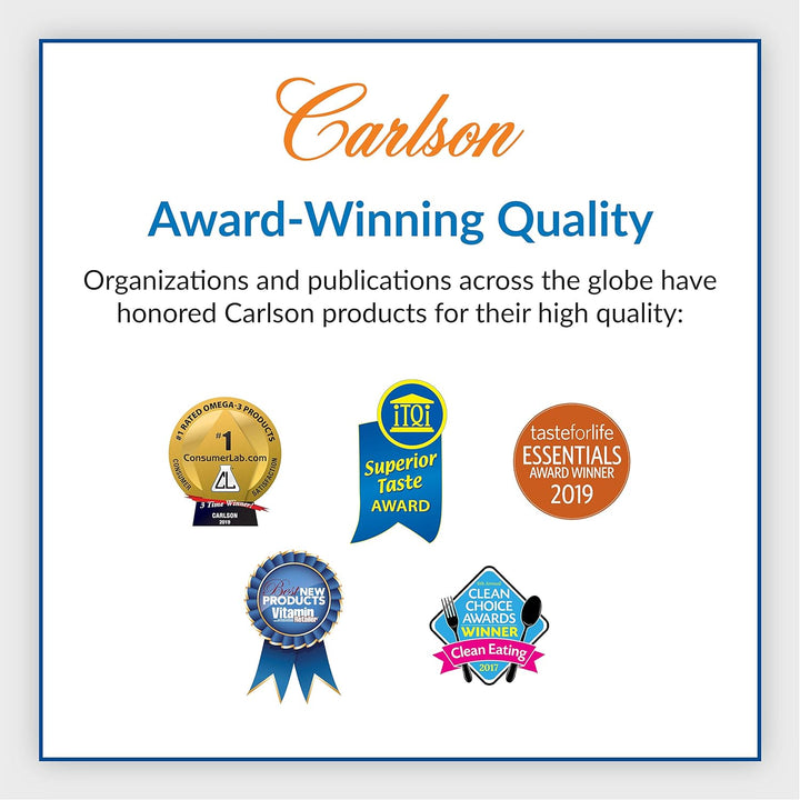 Carlson Super Daily D3 + K2 360 Vegetarian Drops - Award Winning Quality