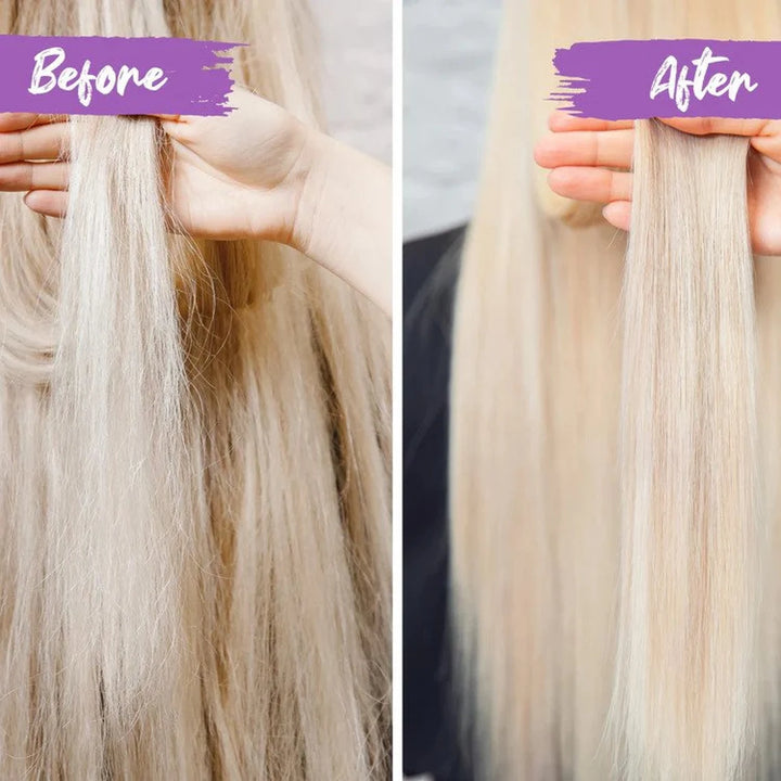 Viori Purple Toning Conditioner Hair Bar, Lavender Scent 72g - Before And After