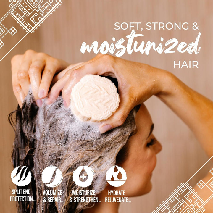 Viori Shampoo Bar Chamomile Rose, Ultra-Hydrating with Essential Oil  90g - Moisturized Hair