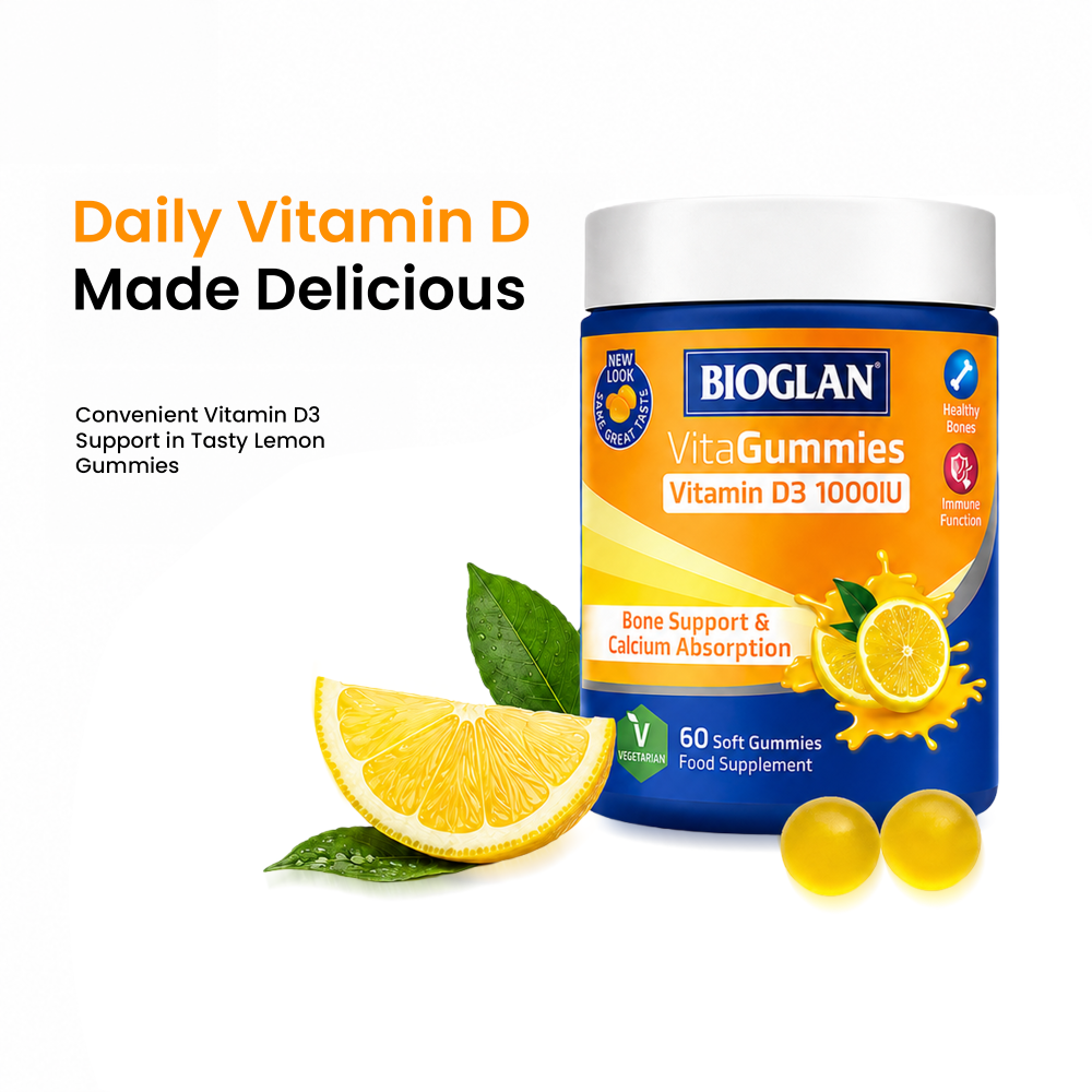 Bioglan Vitamin D3 1000 IU VitaGummies - 60 Soft Gummies