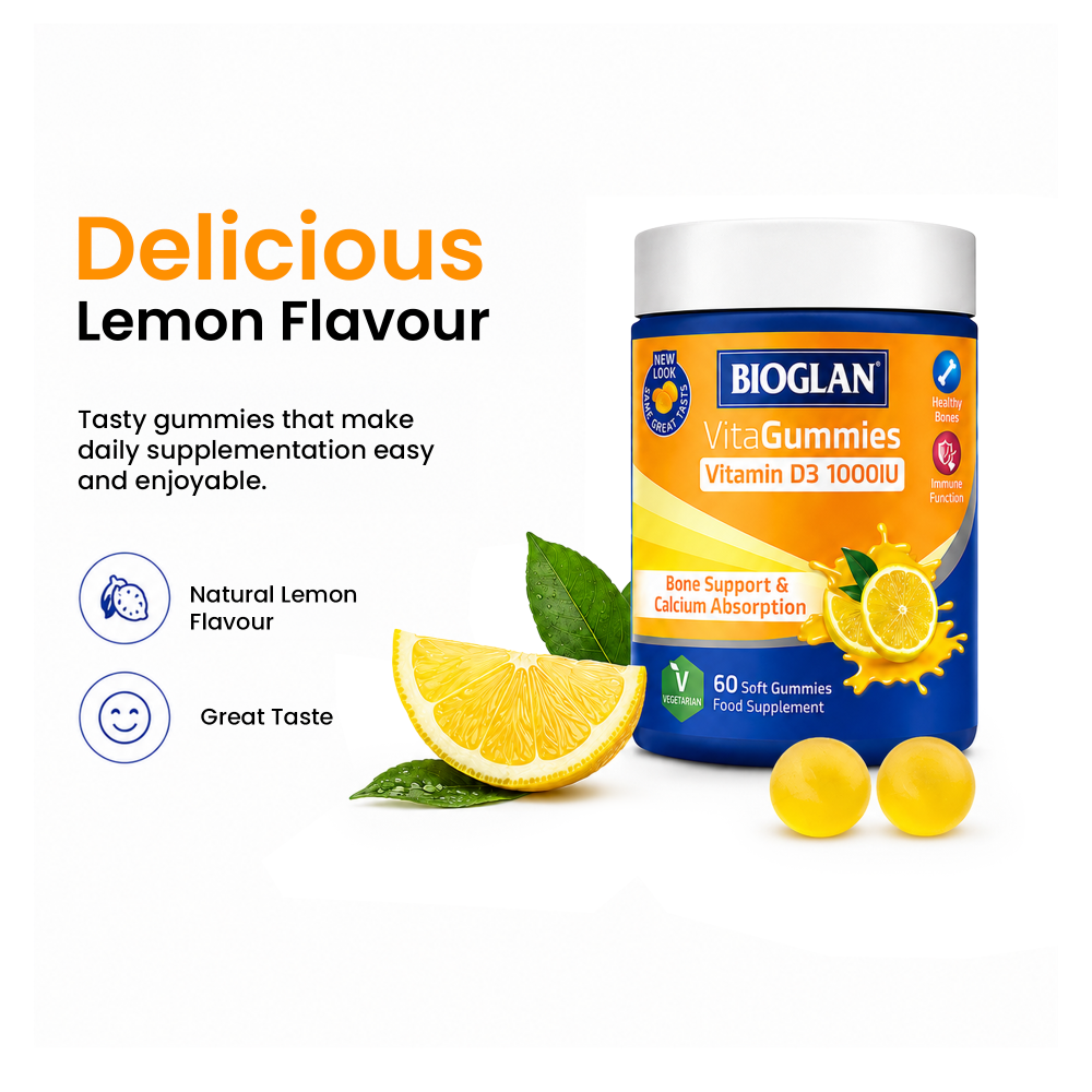 Bioglan Vitamin D3 1000 IU VitaGummies - 60 Soft Gummies