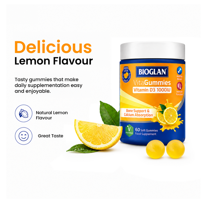 Bioglan Vitamin D3 1000 IU VitaGummies - 60 Soft Gummies