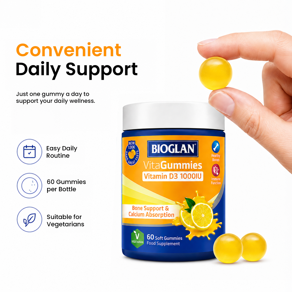 Bioglan Vitamin D3 1000 IU VitaGummies - 60 Soft Gummies