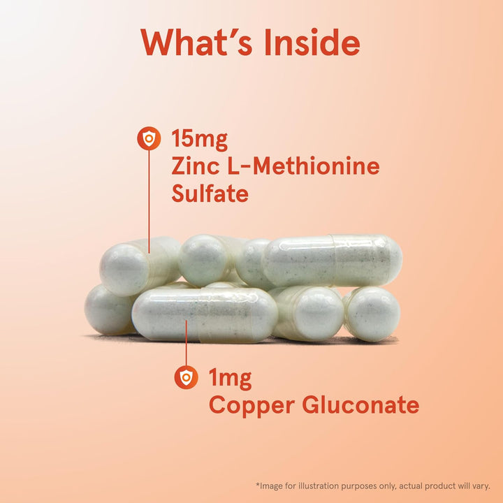 Jarrow Formulas Zinc Balance 100 Capsules - Whats Inside