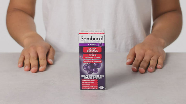 Sambucol Extra Defense Black Elderberry Vitamin C Liquid 120ml - Video