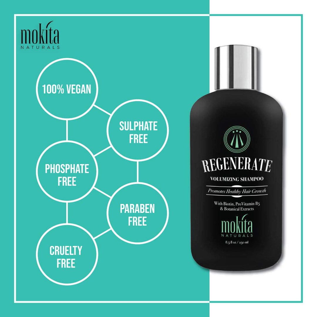 Mokita Naturals Volumizing Shampoo 250ml - 100% Vegan Sulphate Free