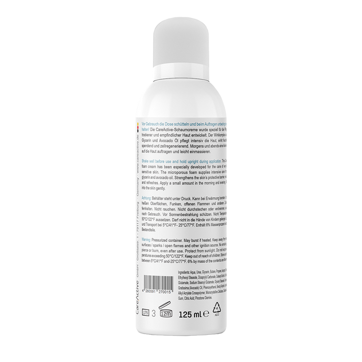 Care Active Foot Care Cream for Dry to Chapped Skin 125ml - Made with Urea and Avocado Oil