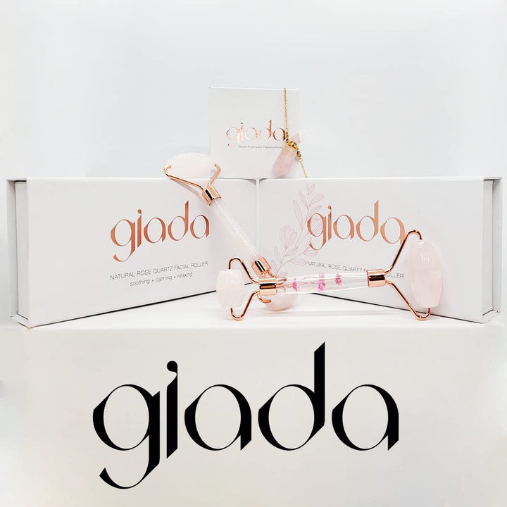 Giada Genuine Rose Quartz Fragrance Pendant with Chain - Full Range