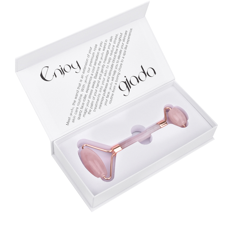 Giada Rose Quartz Face Roller 100% Genuine Rose Quartz - Skin Care