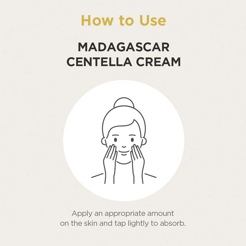 SKIN1004 Centella Madagascar Cream 75ml - How To Use