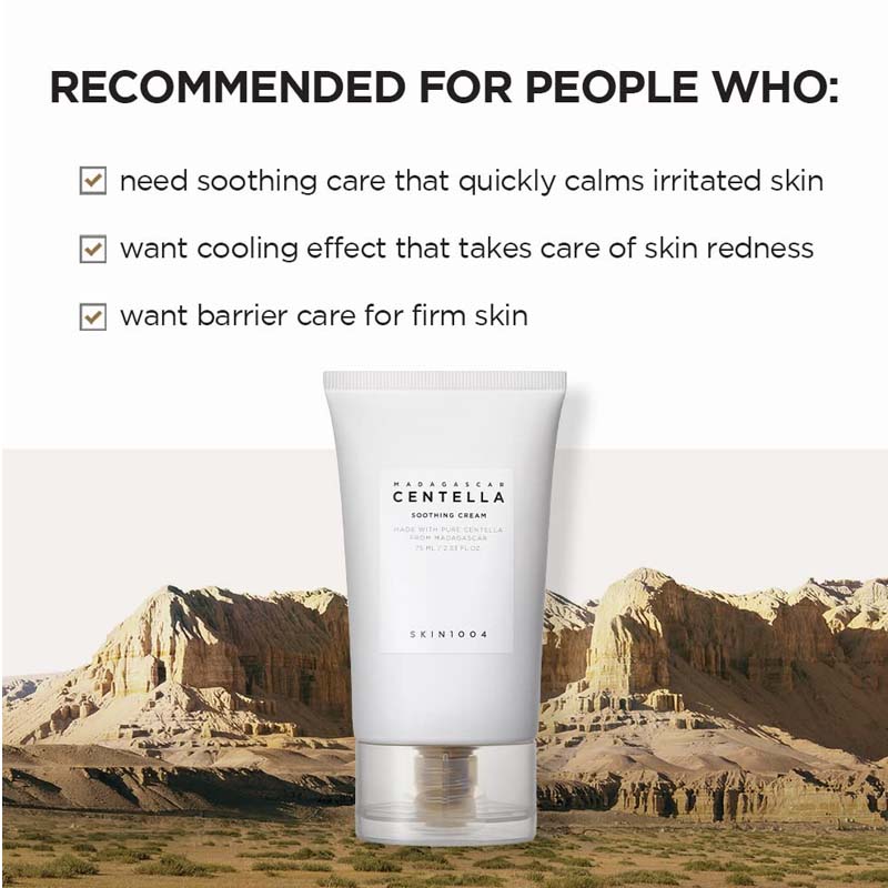 SKIN1004 Centella Madagascar Soothing Cream 75ml - Skin Barrier Care