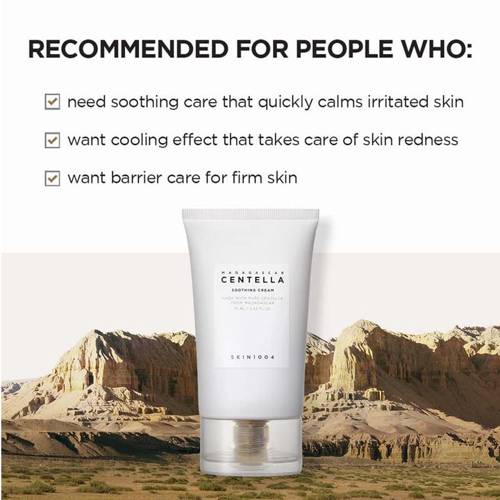 SKIN1004 Centella Madagascar Soothing Cream 75ml - Skin Barrier Care